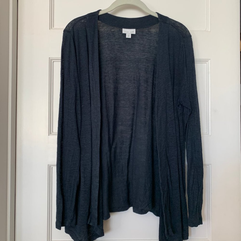 J. Jill 100% Linen Jacket With Matching Wearever … - image 2